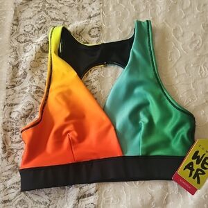 Zumba WEAR Surf Open Back Bra  - SMALL